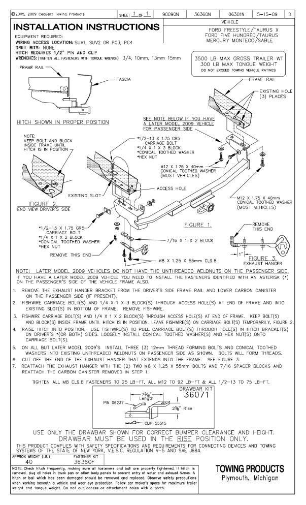 draw tite hitch frame 1998 mercury sable draw tite hitch frame 1998 mercury sable