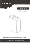 Inofia YDA-828E Dehumidifier User Manual
