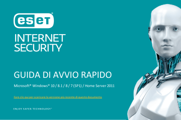 ESET Internet Security Guida Rapida | Manualzz
