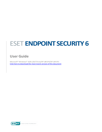 Eset Endpoint Security User Guide Manualzz