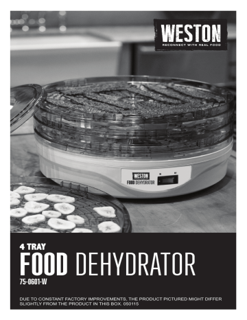 Weston® 4 Tray Food Dehydrator - 75-0601-W