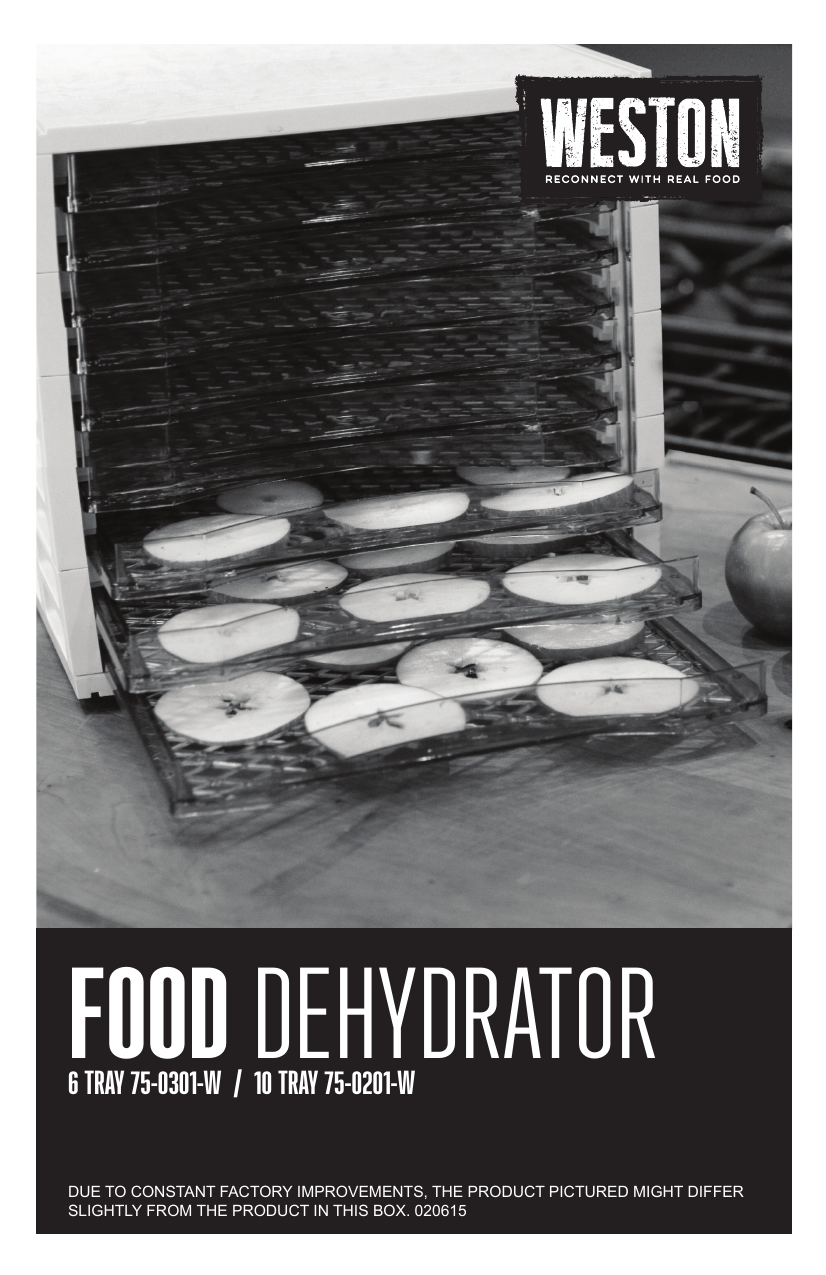 Weston 75-0601-W 4-Tier Food Dehydrator