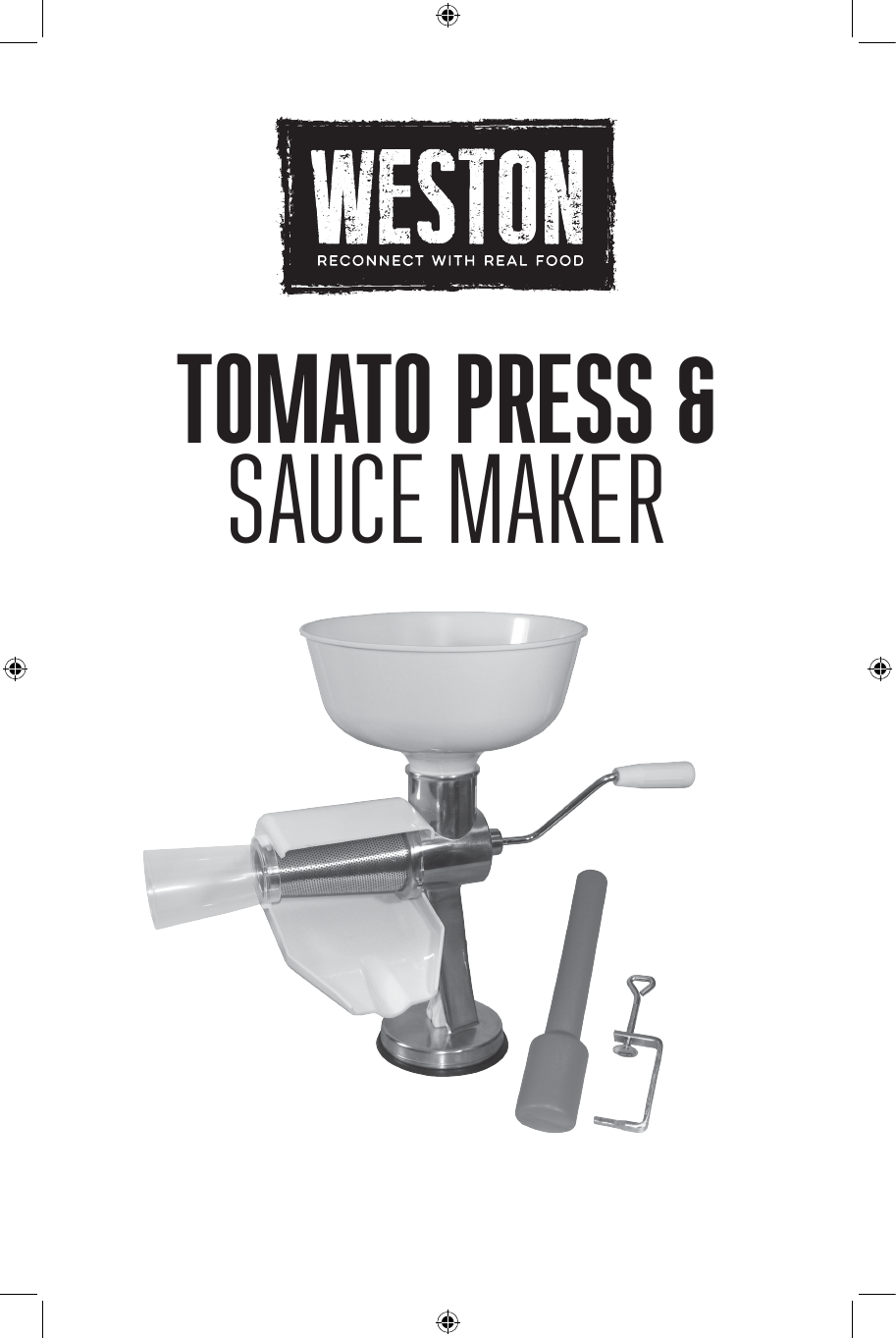 Weston Tomato Press (Weston Sauce Maker & Tomato Strainer) - 07-0801