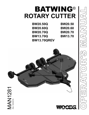 Woods BW20.60 Batwing Cutter Operator's Manual | Manualzz