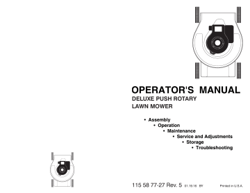 Poulan Pro PR450N20S Lawn Mower Owner's Manual | Manualzz