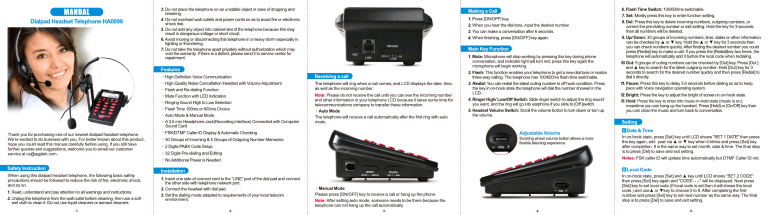 AGPtek HA0098 Owner's manual | Manualzz