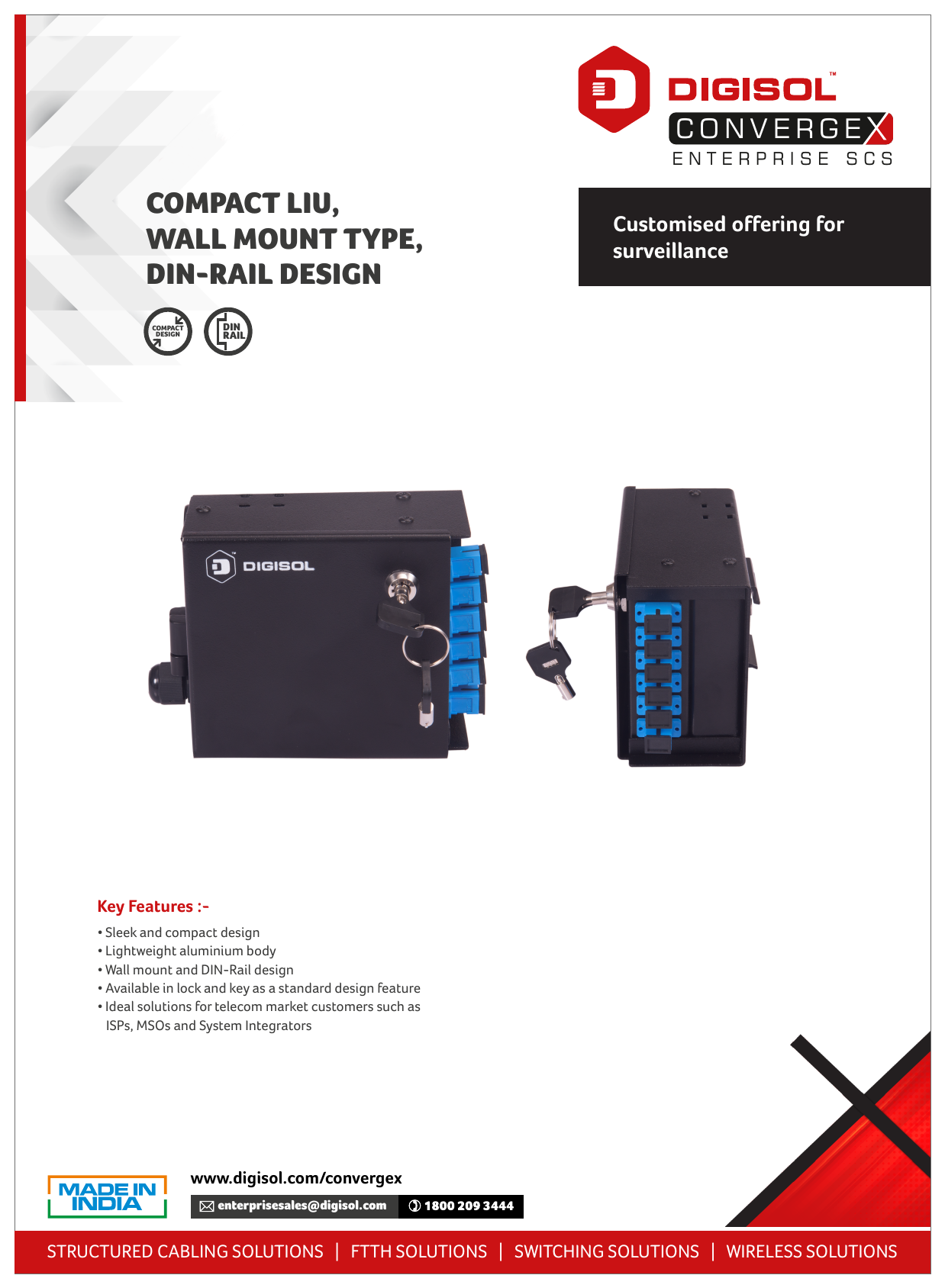 Digisol Enterprise ConvergeX Compact LIU (Light Interface Unit