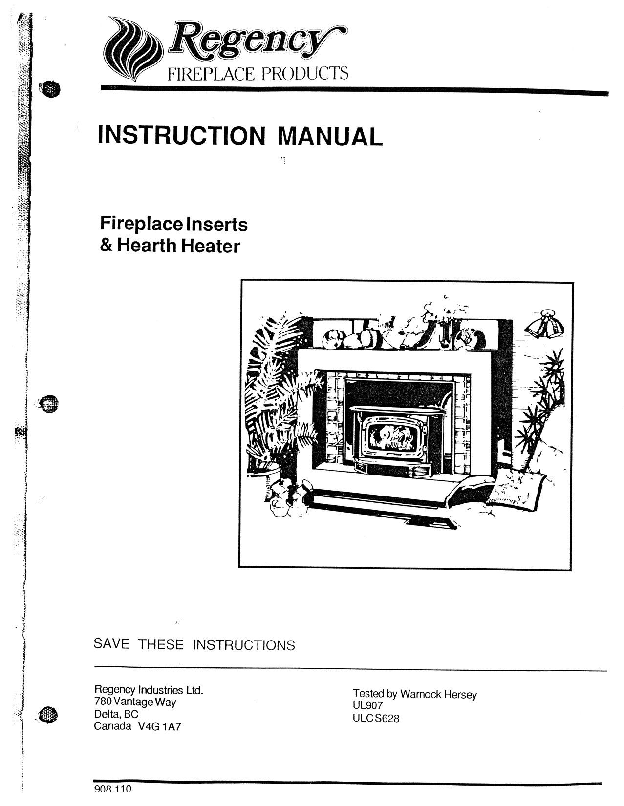 Regency Fireplace Products R14 Wood Insert Owner Manual | Manualzz