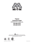 Mi-T-M Propane Convection Heater Owner Manual