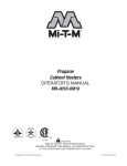 Mi-T-M Outdoor Propane Cabinet Utility Heater Owner Manual