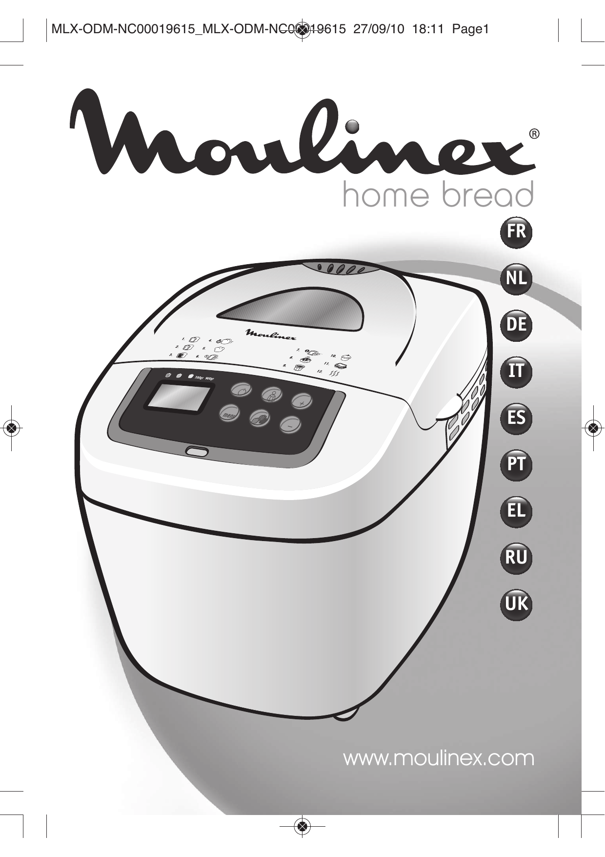 Moulinex OW110E31 HOME BREAD Руководство пользователя | Manualzz