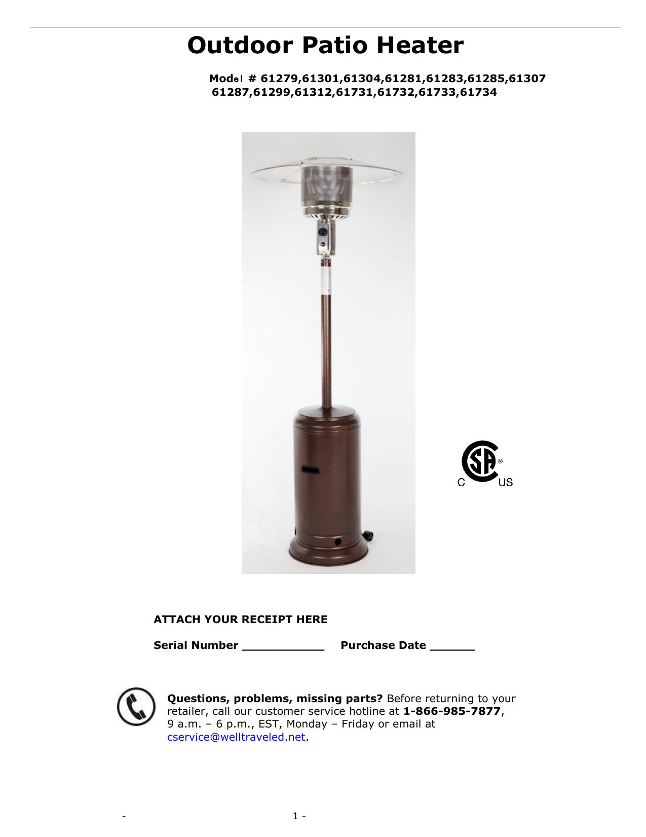 Fire Sense Patio Heater Parts Diagram : Firesense 62224 Gas Patio