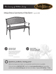PatioSense 61491 V2 Patio Sense Furniture Product Manual