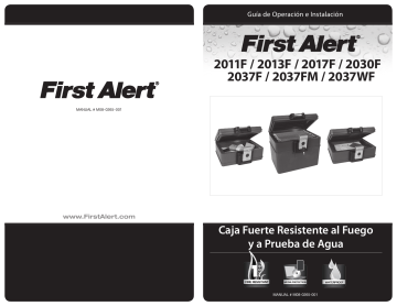 First Alert 2017F Water and Fire Protector File Chest Manual de usuario | Manualzz
