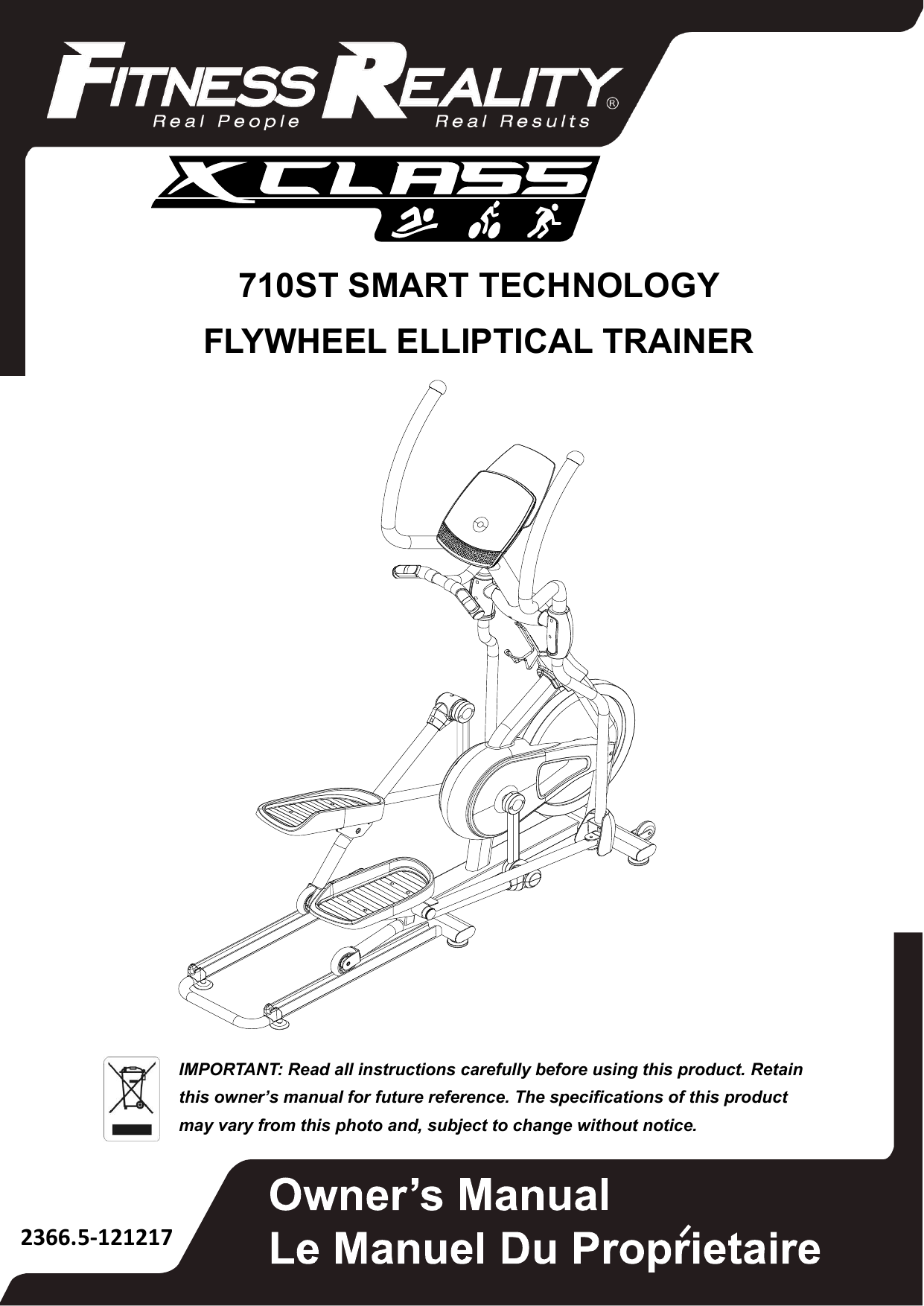 Fitness reality x discount class 710 elliptical