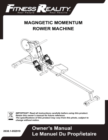 Fitness reality rowing machine manual new arrivals