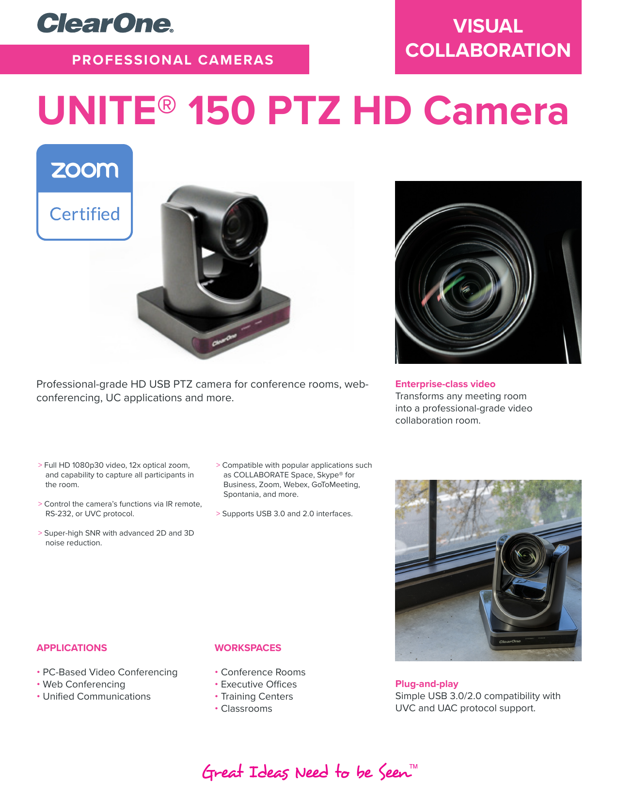 Clearone Unite 150 Datasheet Manualzz