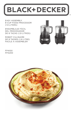 black & decker easy assembly 8 cup food processor
