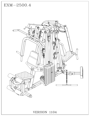 Body Solid EXM2500S EXM2500S Home Gym Assembly Manual Manualzz