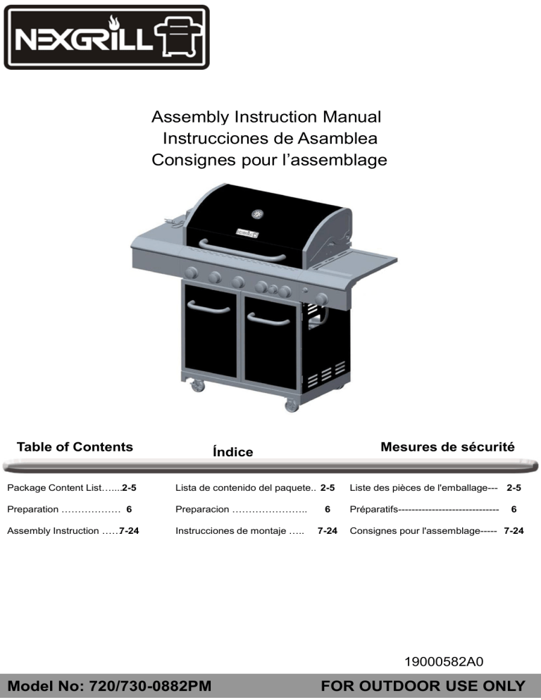 Nexgrill 720-0882PM Owner's manual | Manualzz