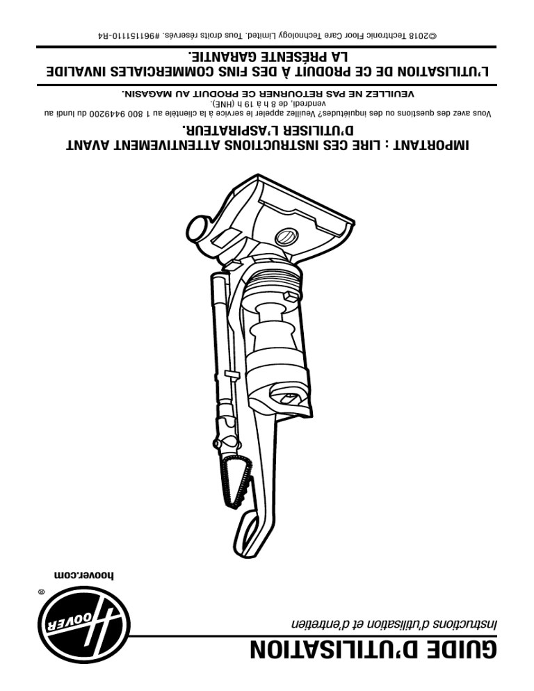 Hoover Uh71255 Parts Diagram