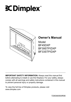 Dimplex BF45DXP - Instructions, Owner's manual, Service manual, User guide,  User manual | manualzz.com