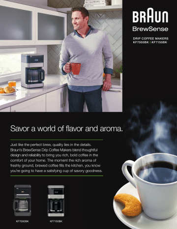 Braun BrewSense Stainless Steel Coffee Maker - KF7150BK