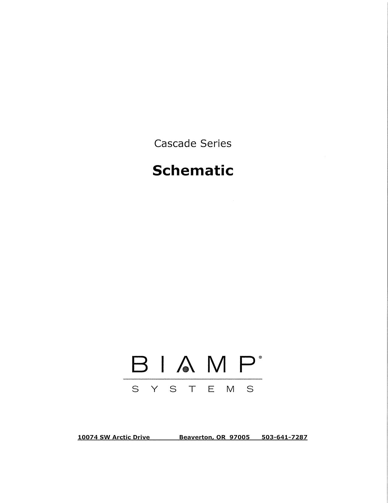 Biamp Cascade 12 16 Series Manual Manualzz