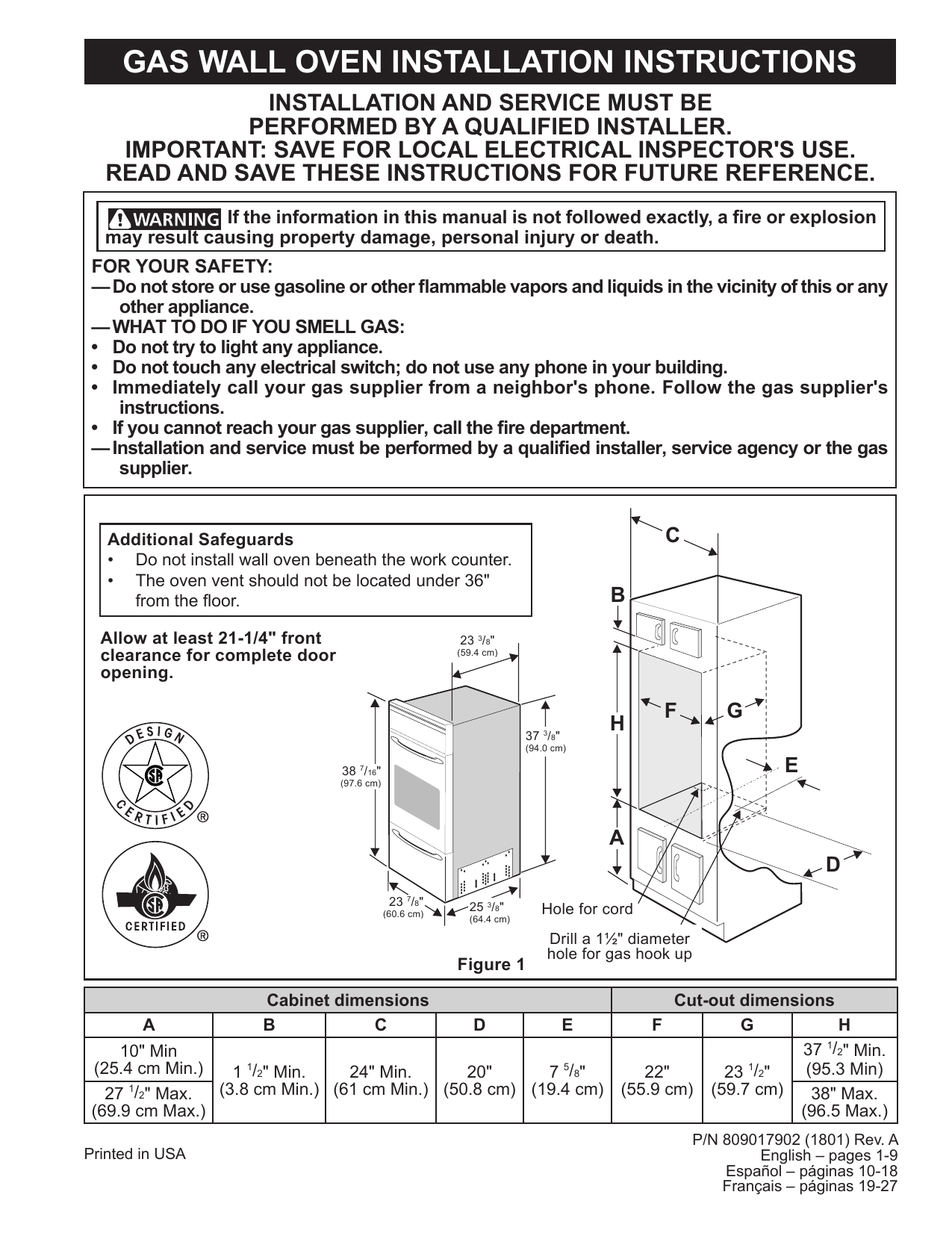 frigidaire ffgw2426ub