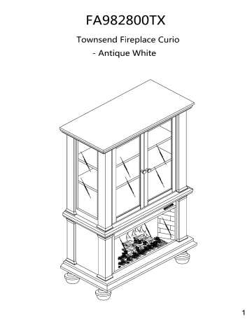 Southern Enterprises Hd778372 Daren 33 25 In Electric Fireplace Curio Antique White Instructions Assembly Manualzz Southern Enterprises Hd778372 Daren 33, Buckleigh Movable Kitchen Island Cart With Stainless Steel Top And Storage In White
