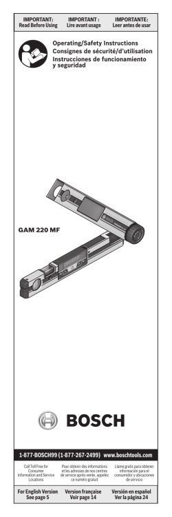 Bosch Gam 2 Mf Navodila Za Uporabo Navodilo Za Lastnika Manualzz Com