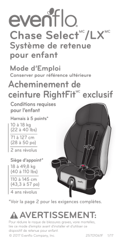 evenflo chase select