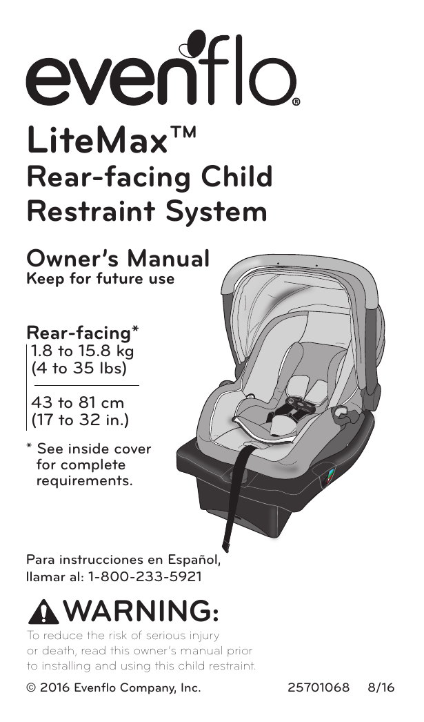 Evenflo Car Seat Installation Instructions Velcromag