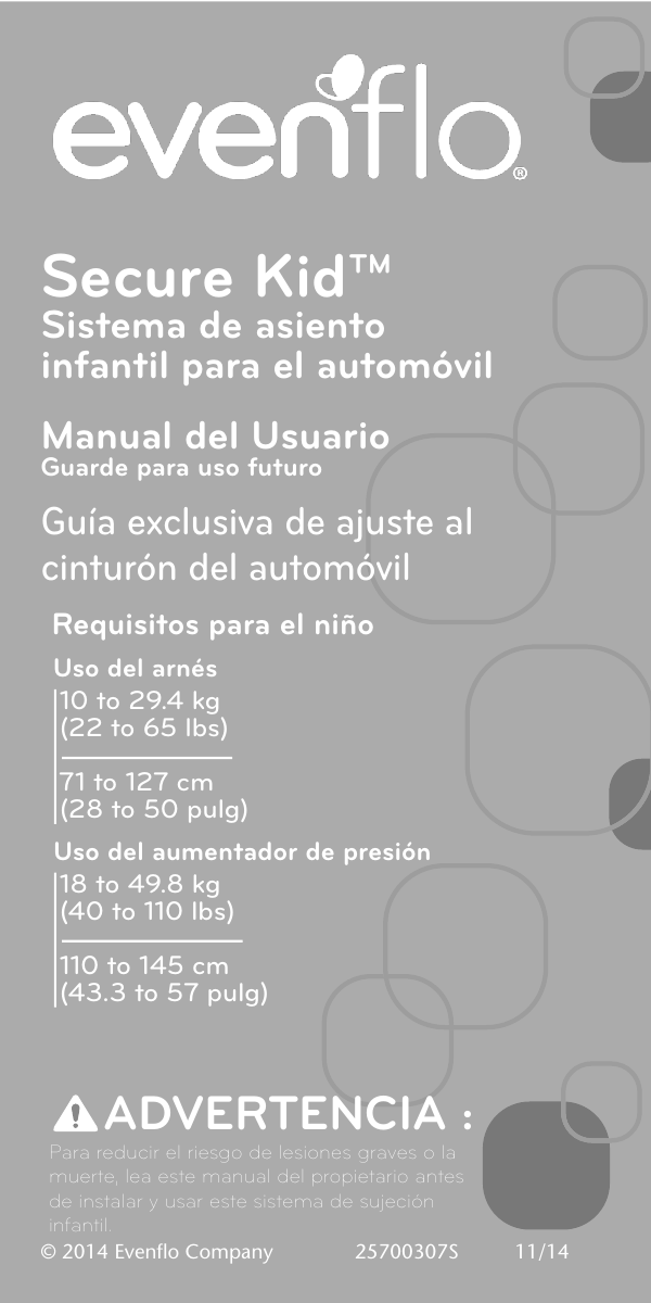 evenflo securekid manual