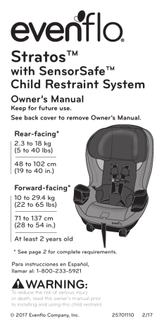 evenflo advanced stratos