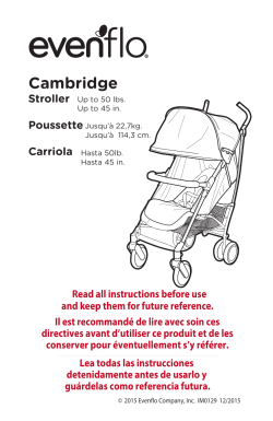 evenflo cambridge stroller