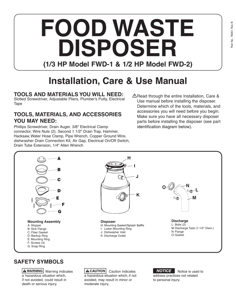 Insinkerator Sts Oosn Installation Guide Manualzz