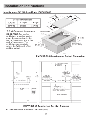 Empava Empv Idc36 User Manual Manualzz