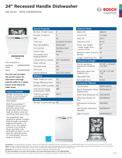 Bosch Shem63w52n Installation Instructions Manual Owner S Manual Specification User Manual Installation Guide Manualzz Com