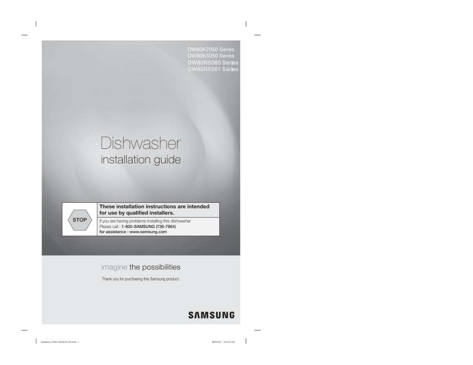 dw80r5060us installation manual