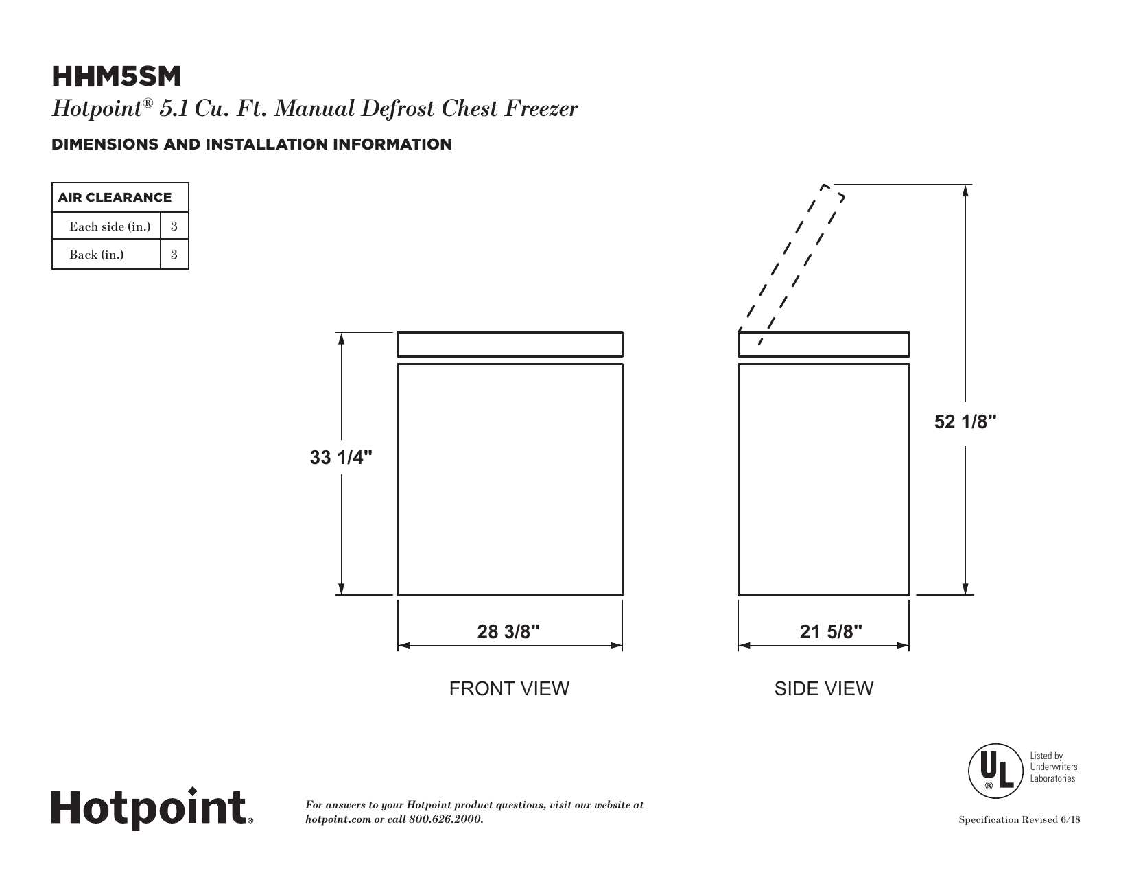hotpoint freezer model hhm5smww