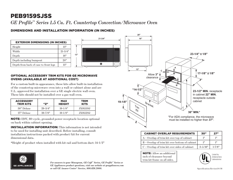 GE PEB9159SJSS User manual Manualzz