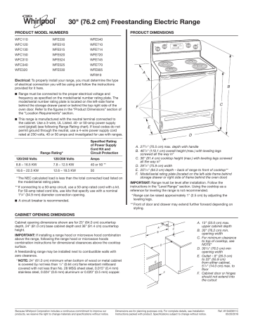 whirlpool wfe770h0fz