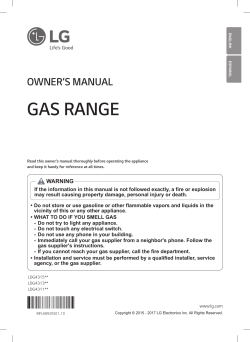 LG Electronics LDG4313ST - Installation guide, Instructions, Manual