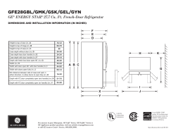 GE GFE28GYNFS - Installation Instructions, Owner's Manual ...