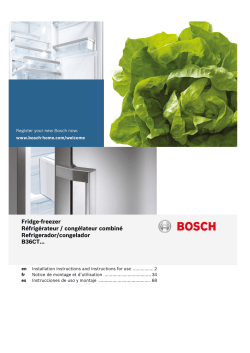 Bosch B36CT80SNS - Installation guide, Manual, Specification, User manual