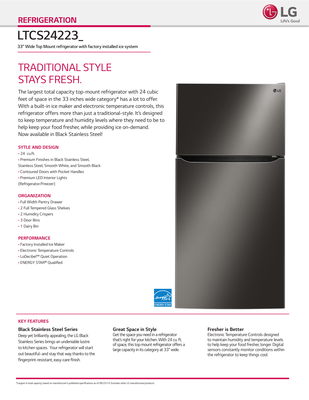 lg ltcs24223s dimensions