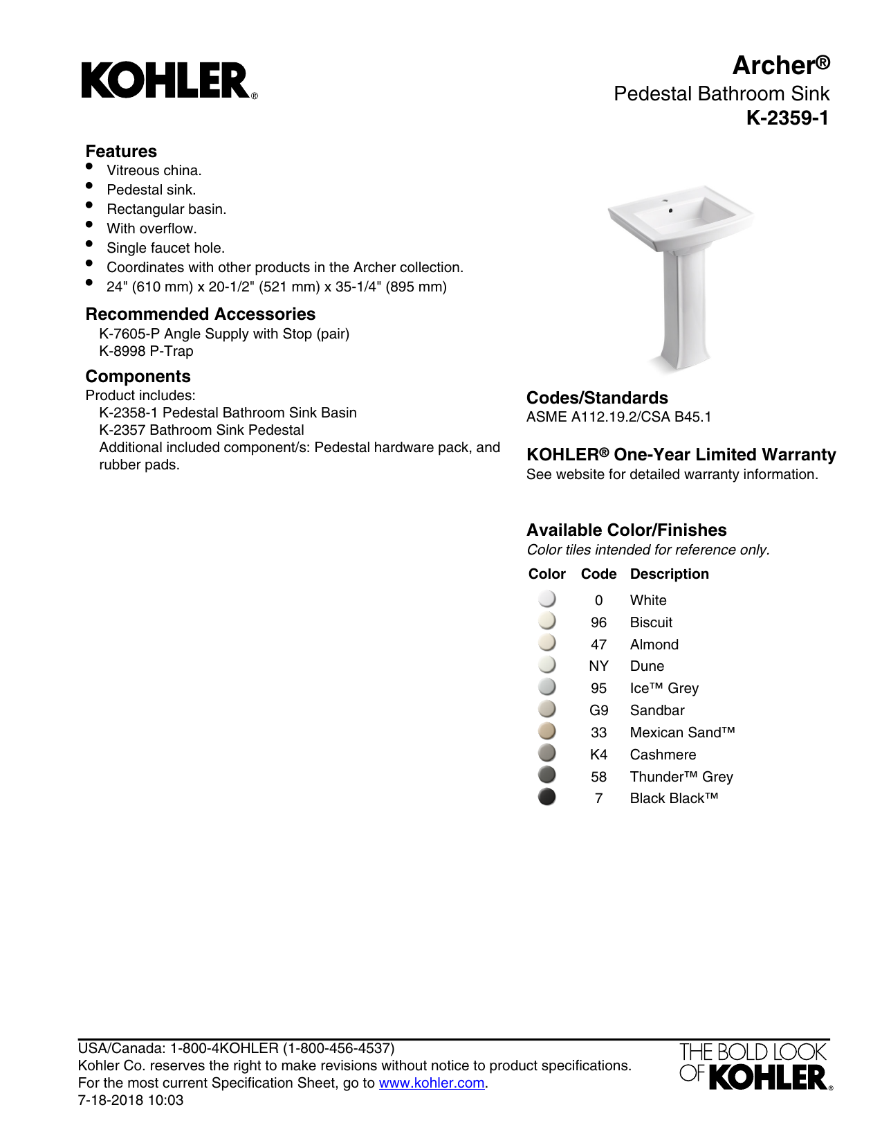 Kohler 2359 1 0 User Manual Manualzz