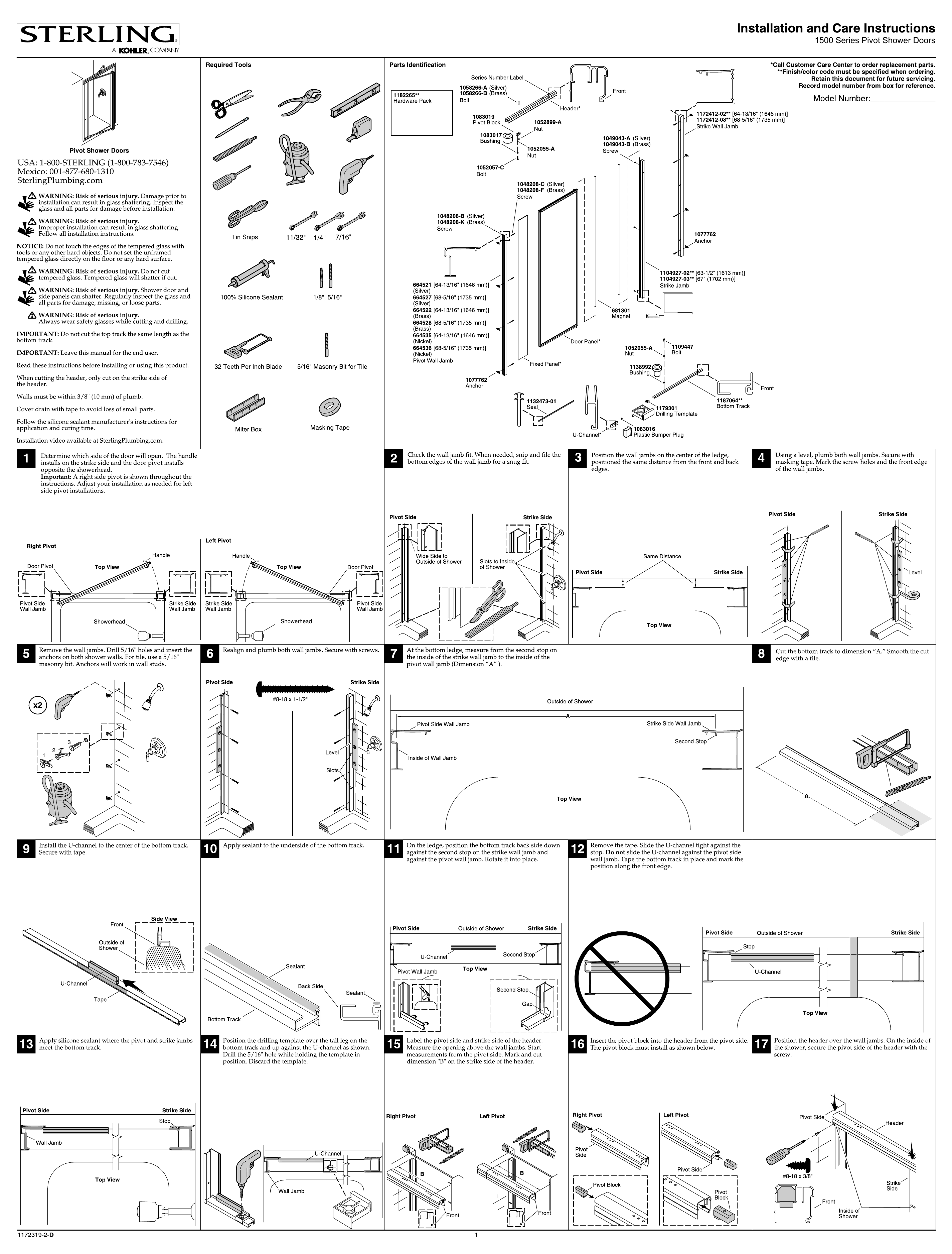Kohler Pivot Shower Door Replacement Parts Reviewmotors.co