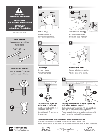 Church 1713ec 000 Cushioned Vinyl Elongated Toilet Seat Guide D Installation Manualzz - Bemis Elongated Toilet Seat Installation Instructions Church 1713ec 000 Cushioned Vinyl Elongated Toilet Seat Guide D Installation Manualzz - Bemis Elongated Toilet Seat Installation Instructions